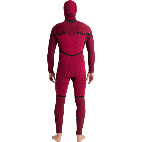 2026 C-Skins Mens Nuwave Wired 5/4mm Hooded Wetsuit CWI54MH - Black / Meteor / Blue